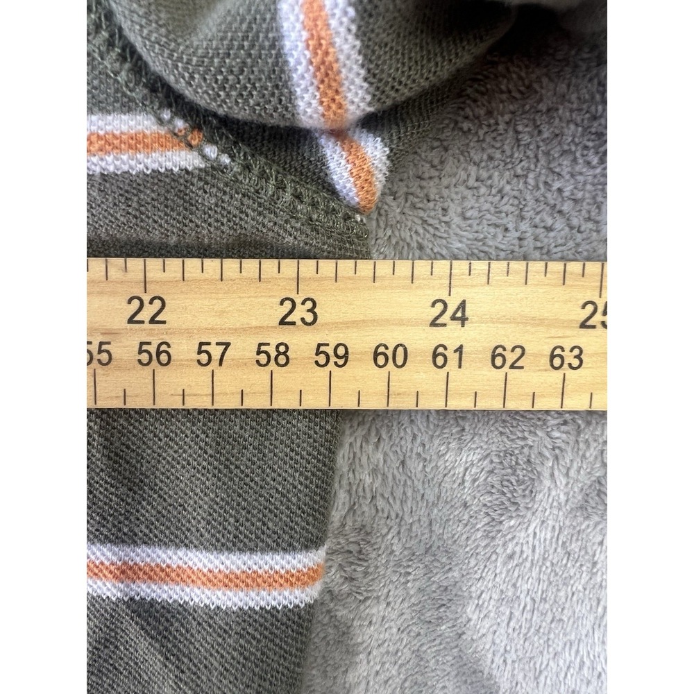Timberland Polo Shirt Men's 2XL XXL Green Stripes Short Sleeve‎ - Picture 4 of 5